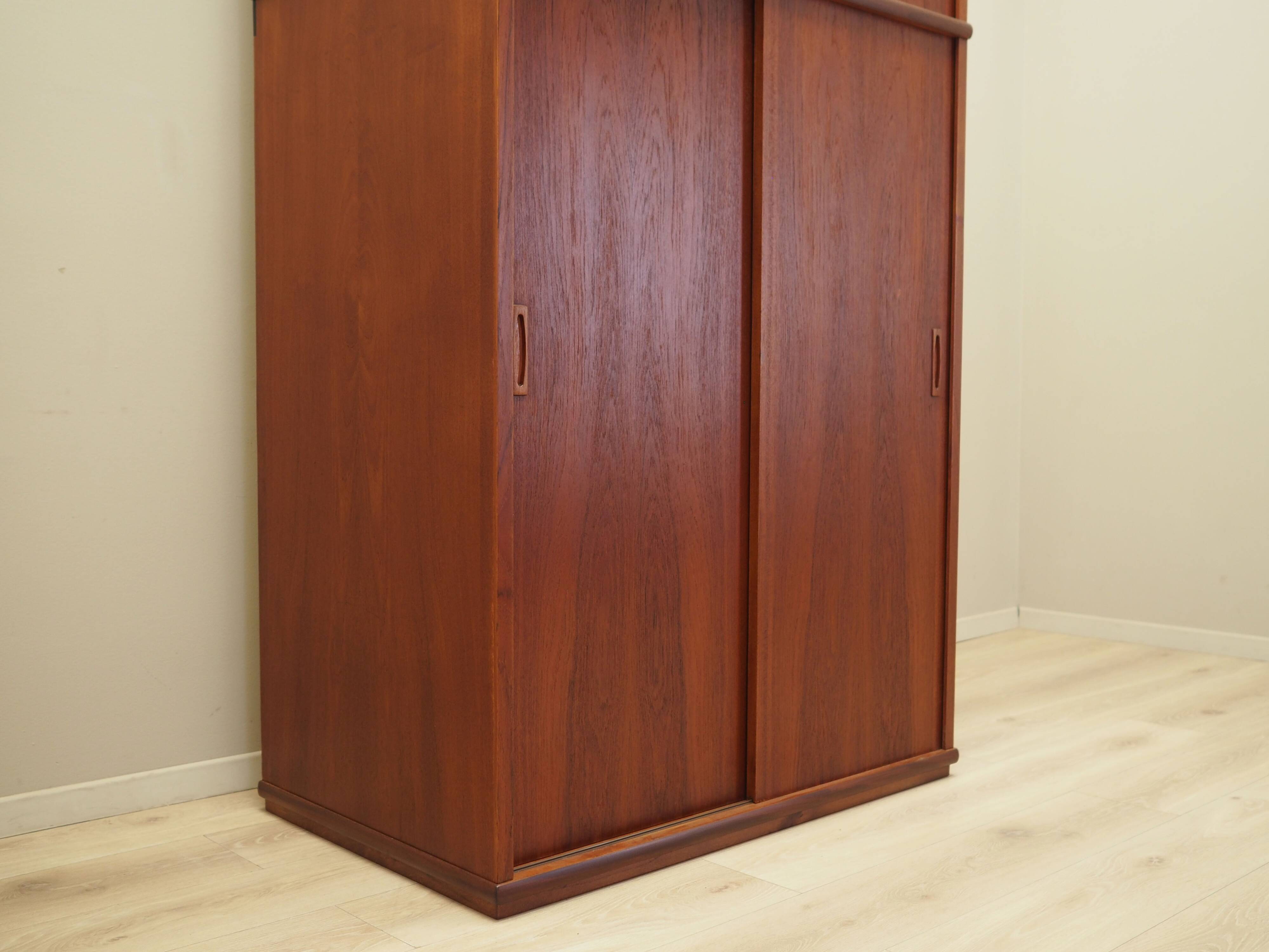 Teak wardrobe, Danish design, 1970s, production: Denmark