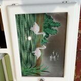 Buffet mado 50s white and brushed oak