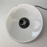 OLD SMALL INDUSTRIAL WHITE ENAMEL PENDANT