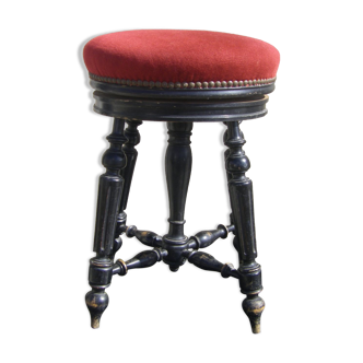 Tabouret de piano ancien, époque Napoléon III