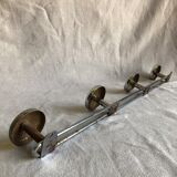 Metal wall coat rack