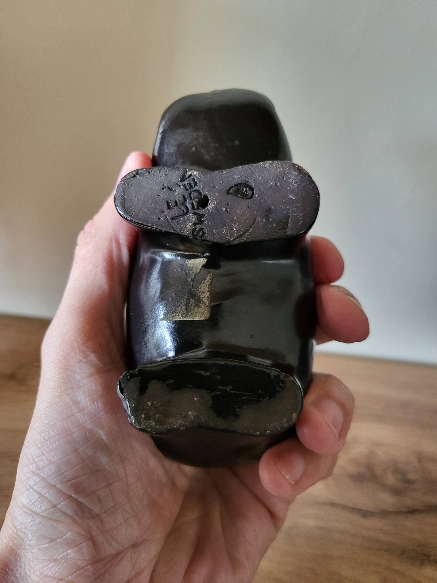 Uppsala ekeby, hippopotamus, mari simmulson, 1950s, figurine.