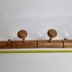Wall door in old turned wood, 4 patères, 50 cm