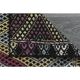 1970s Vintage Turkish Oushak Handmade Wool Cotton Purple Runner Rug 62x206