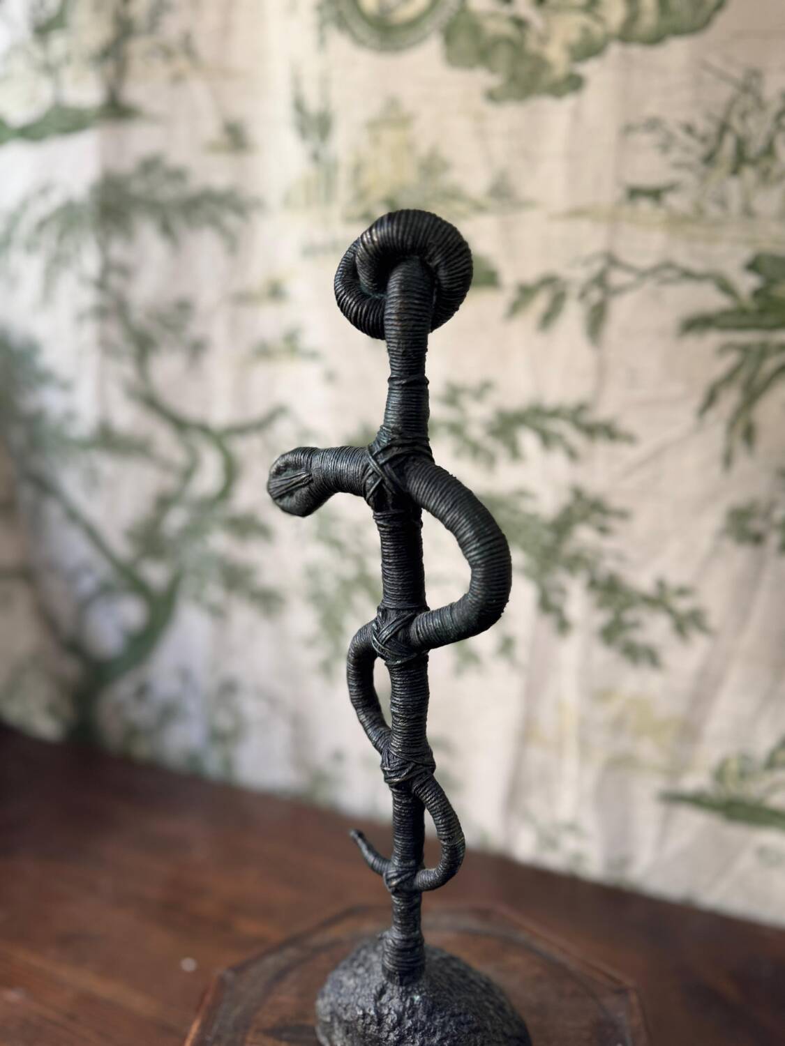 Bronze sculpture by Christian Jaccard: "Caduceus" – limited edition