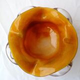 Cendrier coupelle vide-poche en verre soufflé La Bourboule