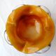 Ashtray pocket bowl in blown glass La Bourboule