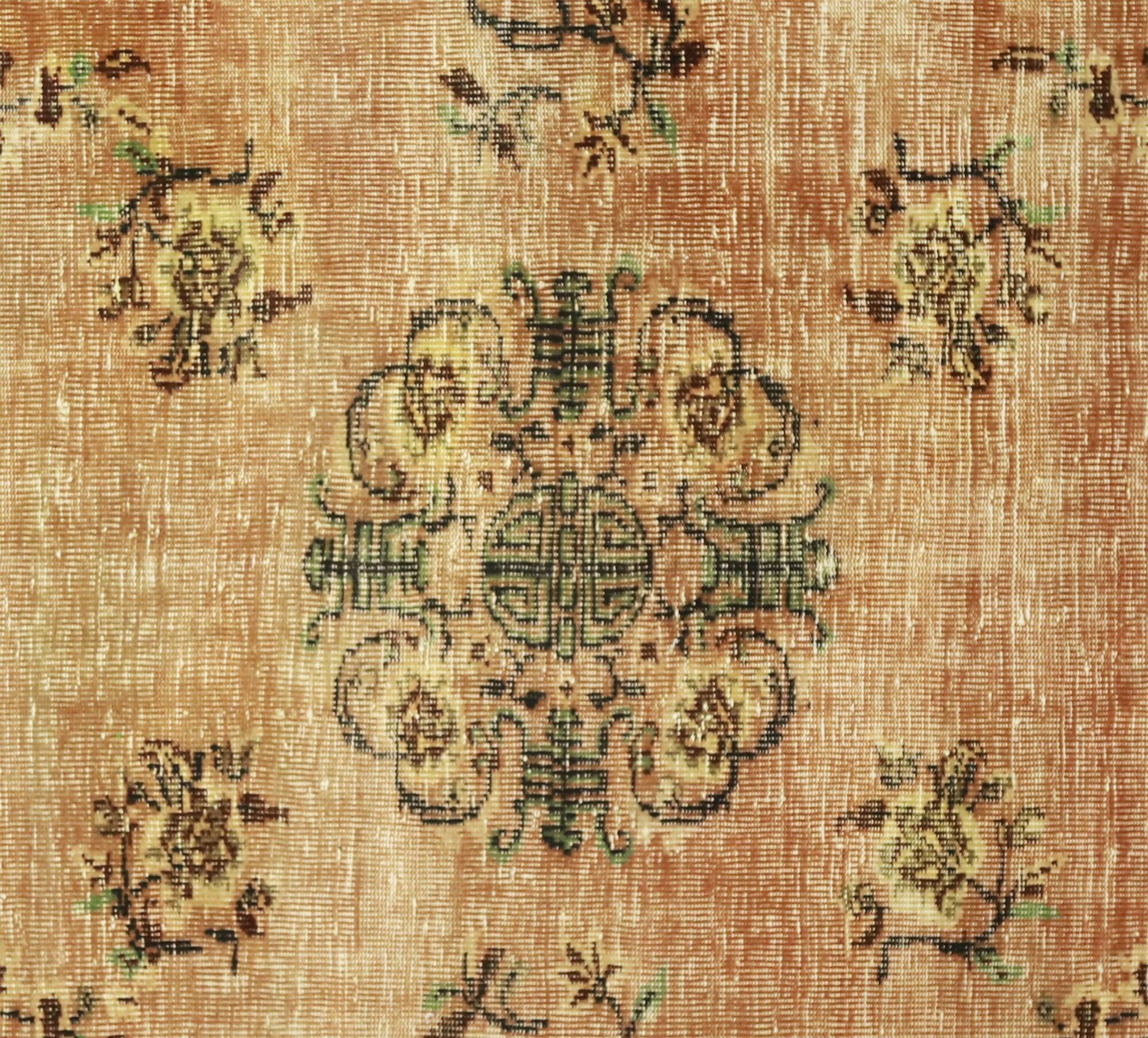 One-of-a-kind turkish handwoven vintage rug - rustic vintage charm 291x 177 cm