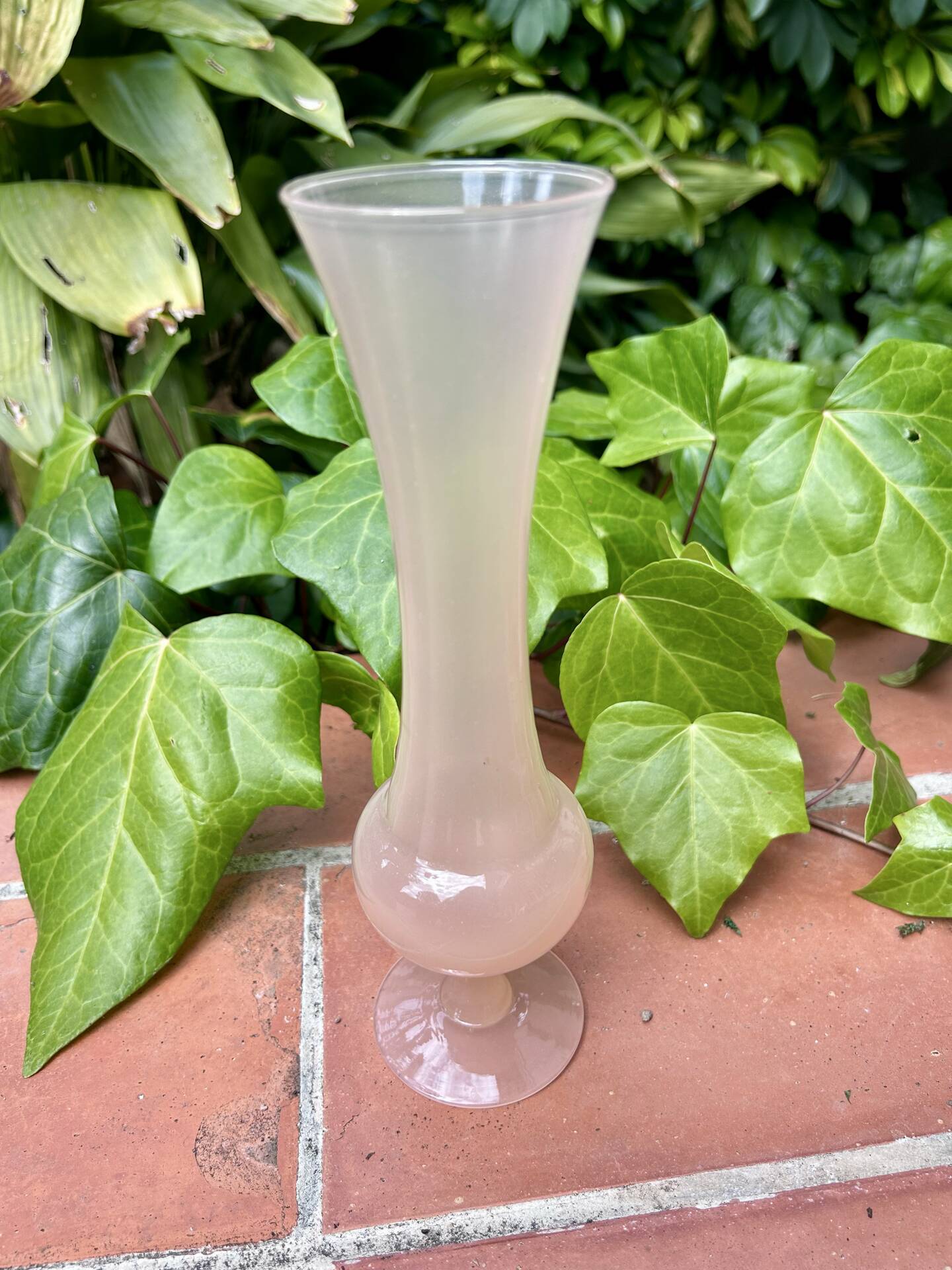 Vintage powder pink vase