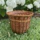 Bicolour wicker basket