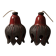 Berth Norrman, Pair of ceramic pendant lamps, Sweden, c. 1970
