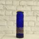 Vintage cobalt blue and gold vase - August Walther & Söhne 1950