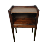 Old wooden bedside table