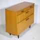 Cabinet à chaussures de style mid-century en bois d'orme, années 1960