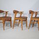 Danish Design Chairs 49B by ERIK KIRKEGAARD Oak 1960s