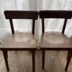 Duo of children's bistro chairs