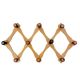 Vintage wooden accordion coat rack
