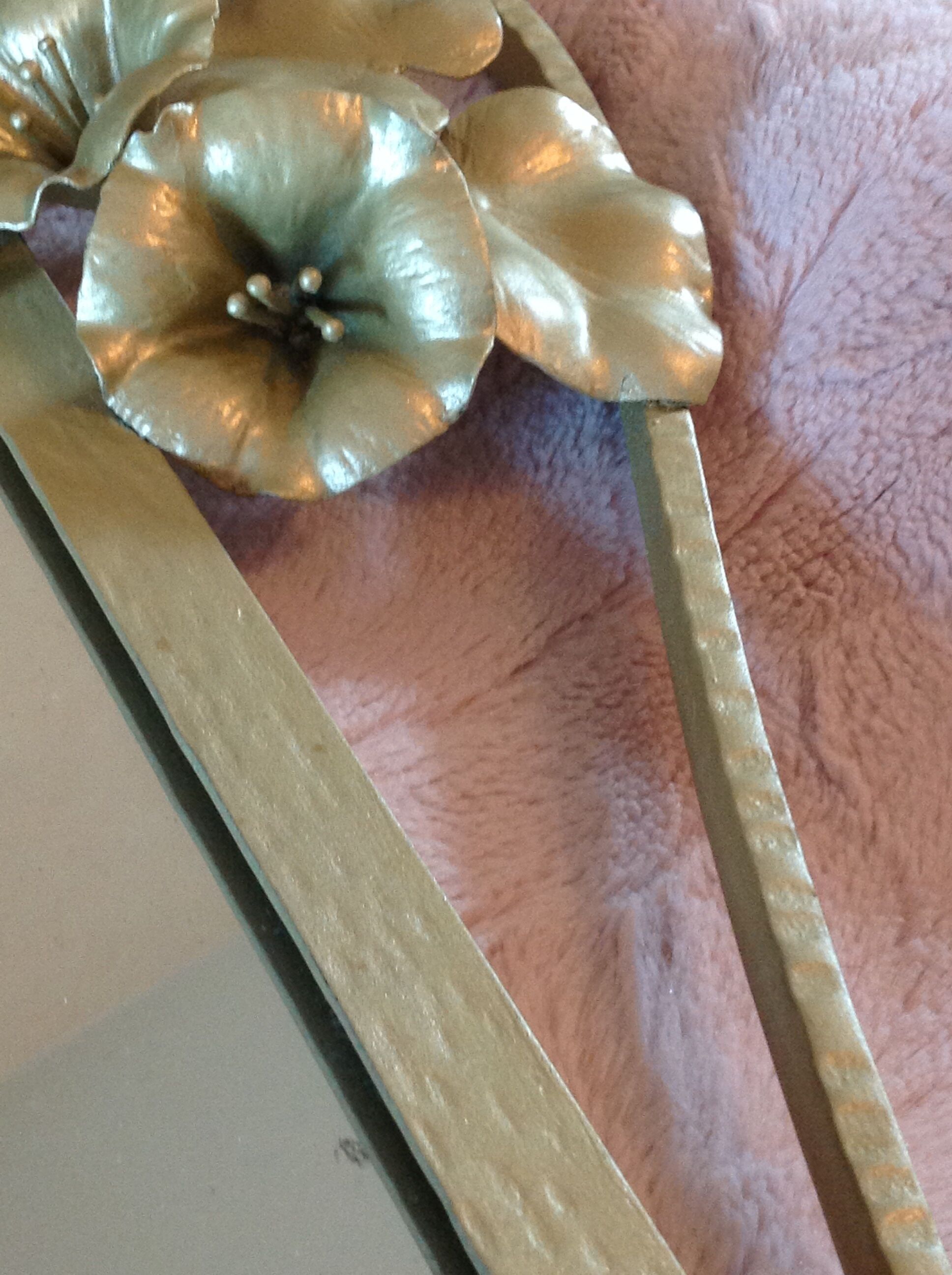 Big gold art deco mirror 69x85cm