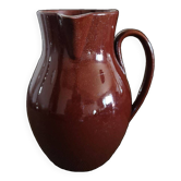 Pichet / cruche en faïence rouge fine émaillée dite Carmélite - Entre 1806 et 1840 - Sarreguemines