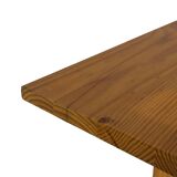 Vintage Scandinavian pinewood bench from the 1960's modern design