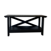 Black console table