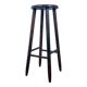 Brutalist bar stool in stained oak