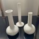 Trio de vases soliflores en céramique émaillée Germany