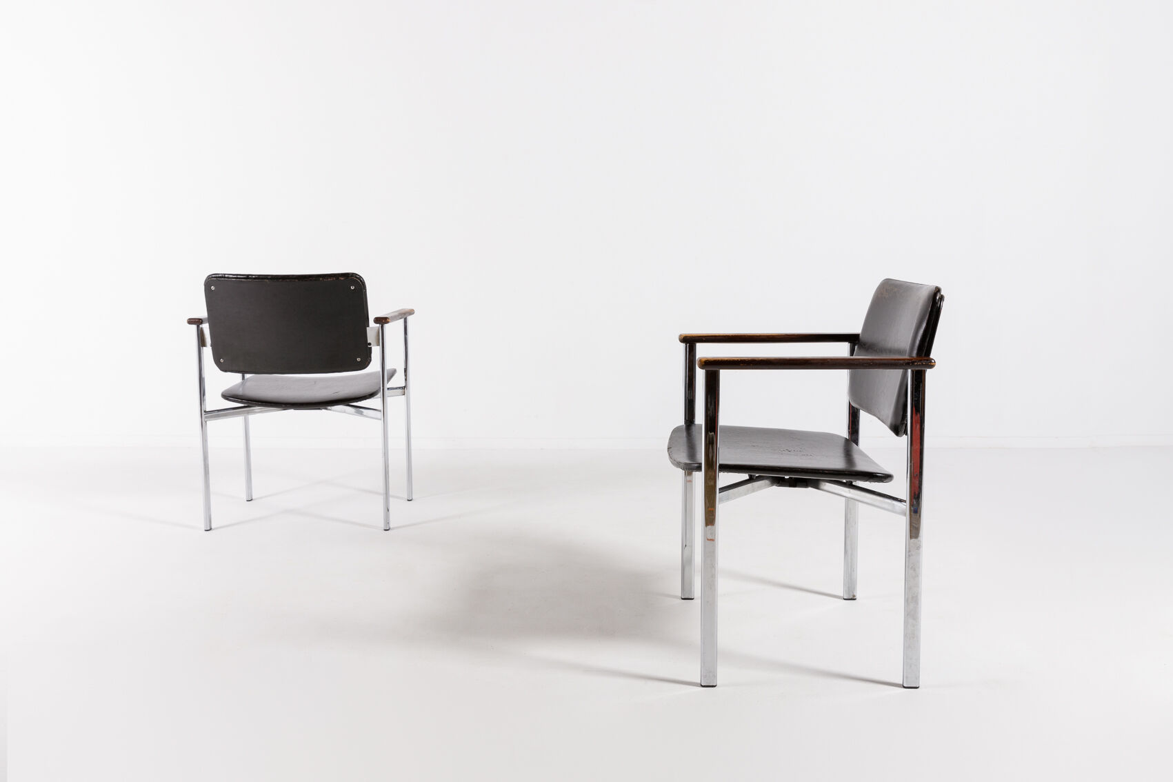 Set of 2 Scandinavian armchairs by Ilmari Tapiovaara for Asko