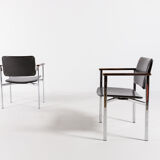 Set of 2 Scandinavian armchairs by Ilmari Tapiovaara for Asko