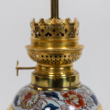 Pair of Imari porcelain and bronze lamps, circa 1880