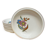12 assiettes creuses digoin eliane