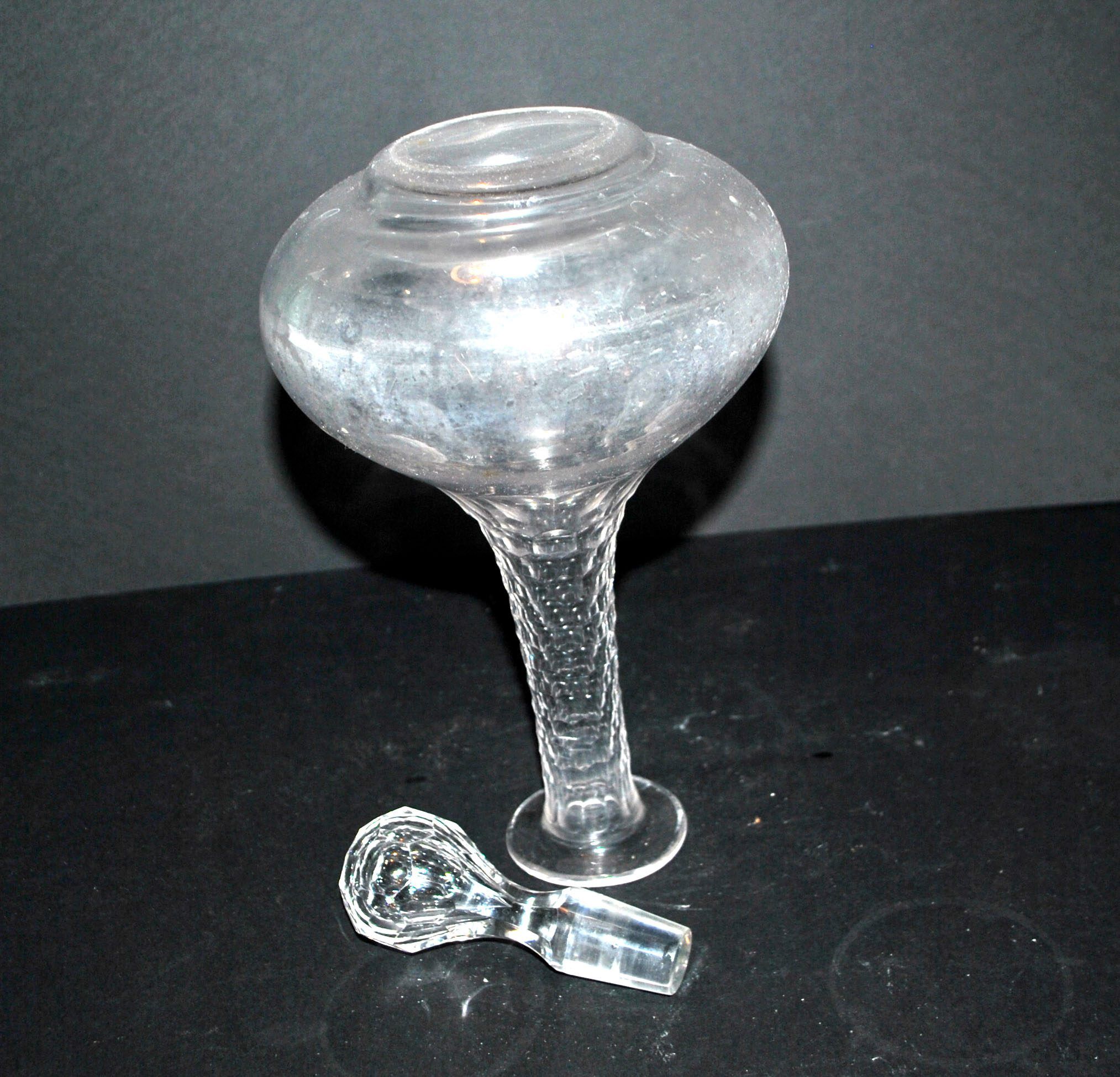Baccarat tortoiseshell cut crystal carafe H29cm