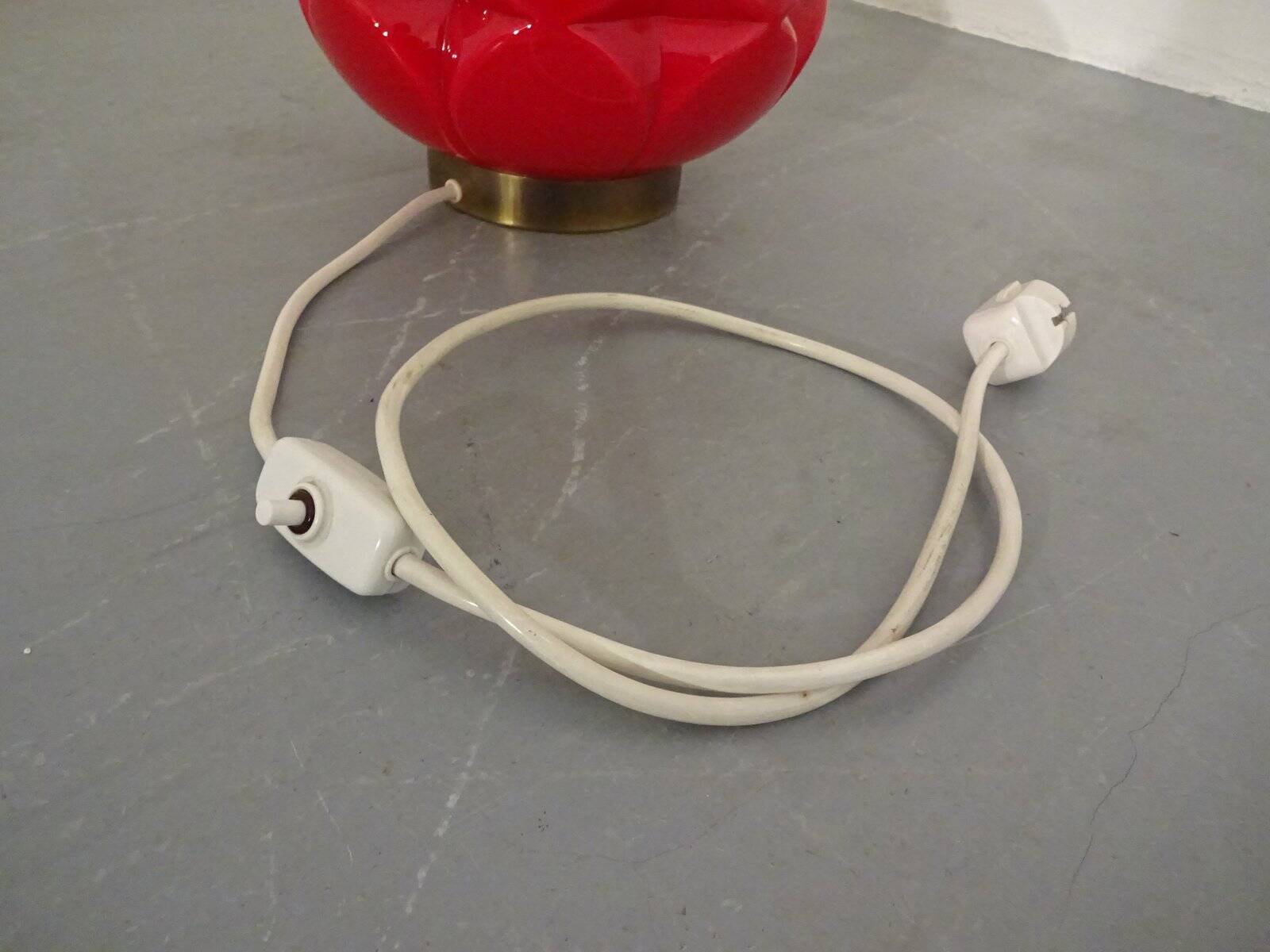 Glass floor lamp by Peil & Putzler, 1970s