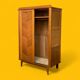 Vintage wardrobe compass feet wardrobe 1950