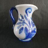 Pitcher in blue sandstone signed