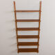 Danish wall unit in teak - modular shelving system 6 shelves