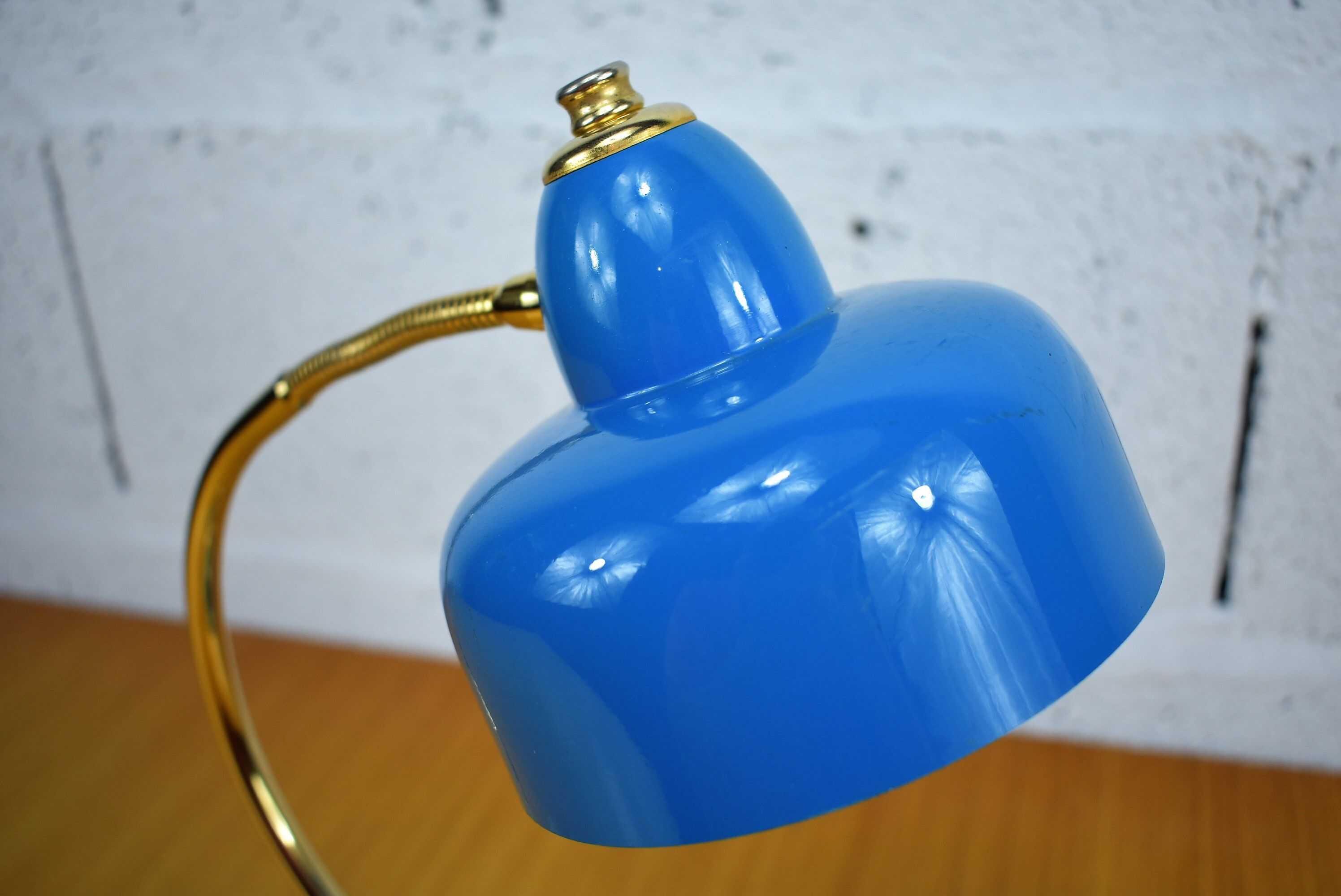 Vintage blue desk lamp