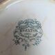 Antique large salad bowl from Saint-Amand, Argenton model in ironstone.