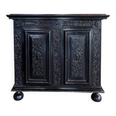 Blackened wood sideboard