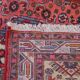 Vintage Persian Hamadan Handmade Oriental Carpet 103x150cm