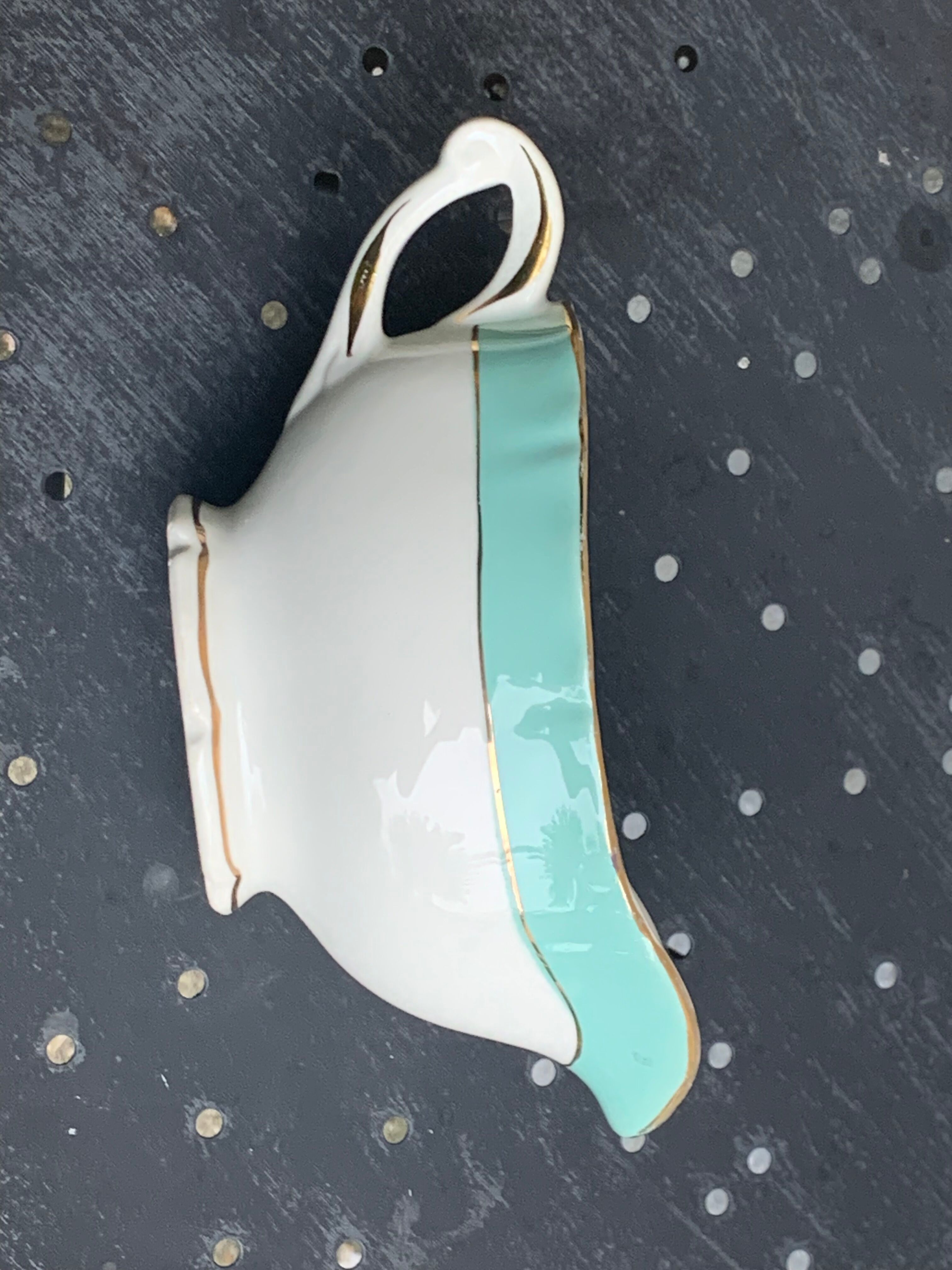 Hollow dish and saucière ceranord frsnce in semi white porcelain and vintage and collector's mint