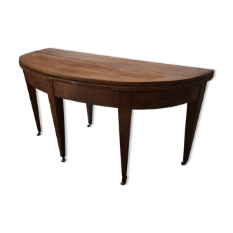 Half moon oak table