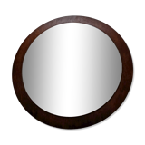 Round wooden mirror