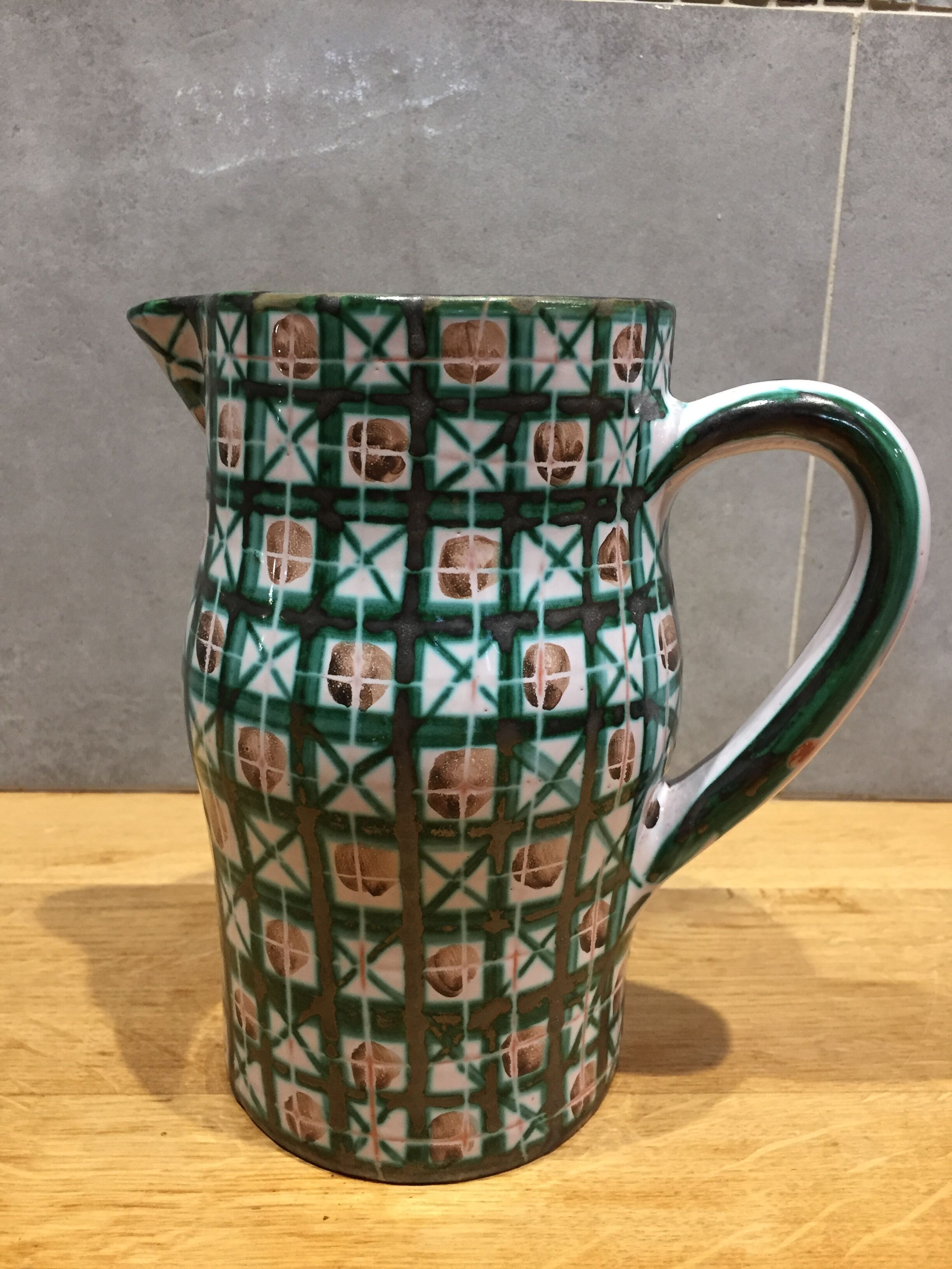 Robert Picault Vallauris ceramic pitcher 60s