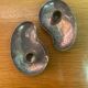 Pair of Danish candle holders 60s
