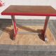 table de bistrot, bois et aluminium
