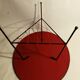 Vintage scoubidou tripod pedestal table 1950