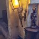 Pair of wrought iron torches