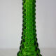 Carafe bottle in green glass bubbles Empoli 60s