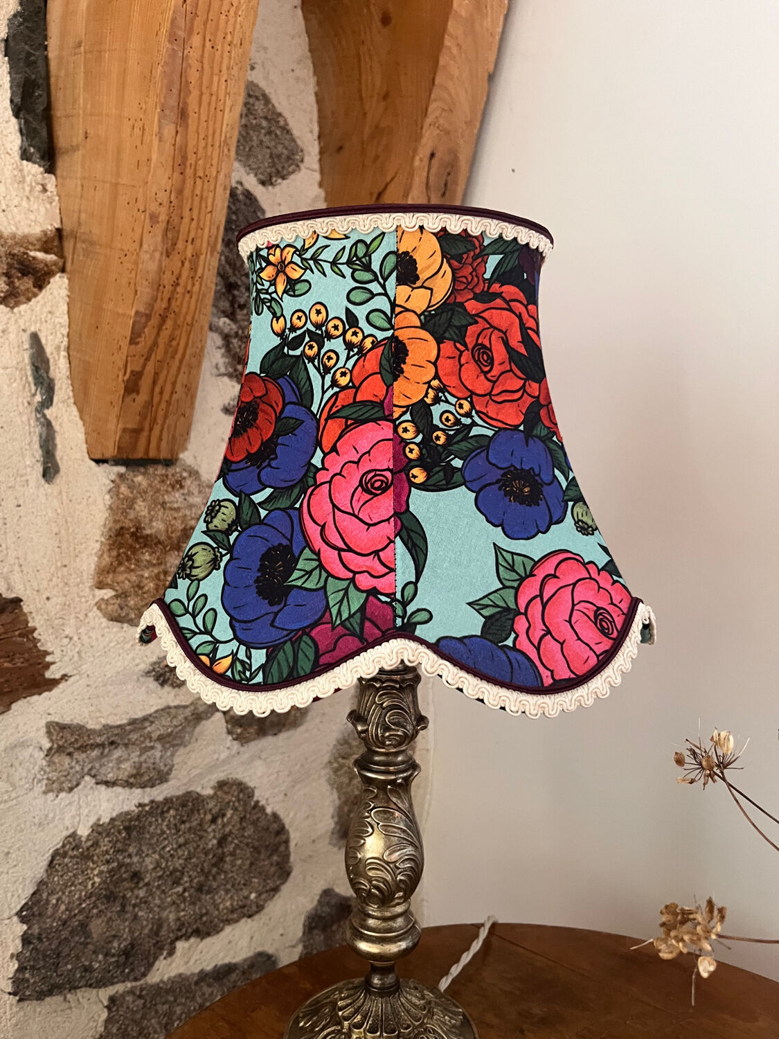 Renovated antique pagoda lamp